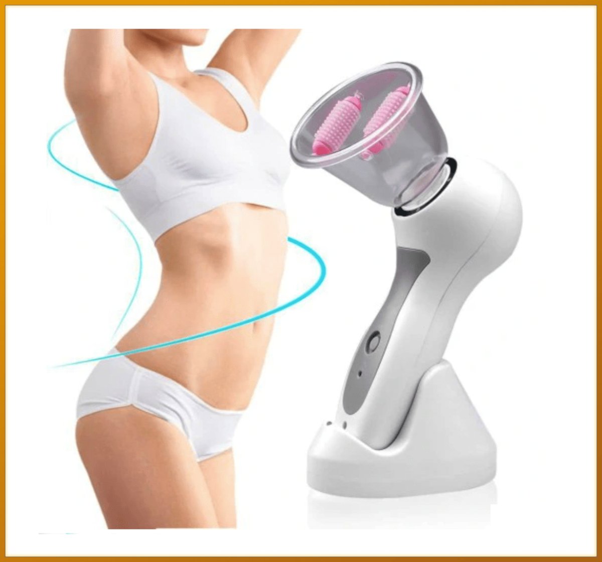 Anticelulite massager with vacuum suction